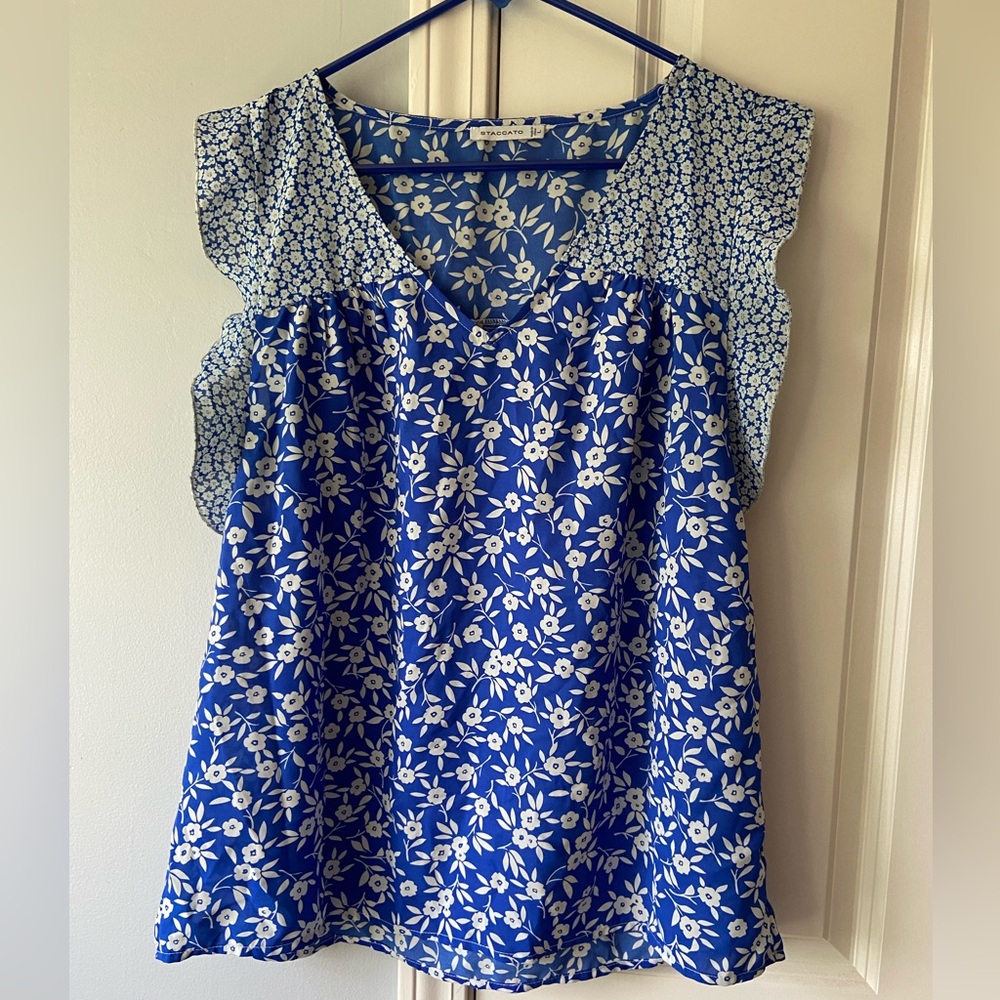 Staccato Floral Blouse